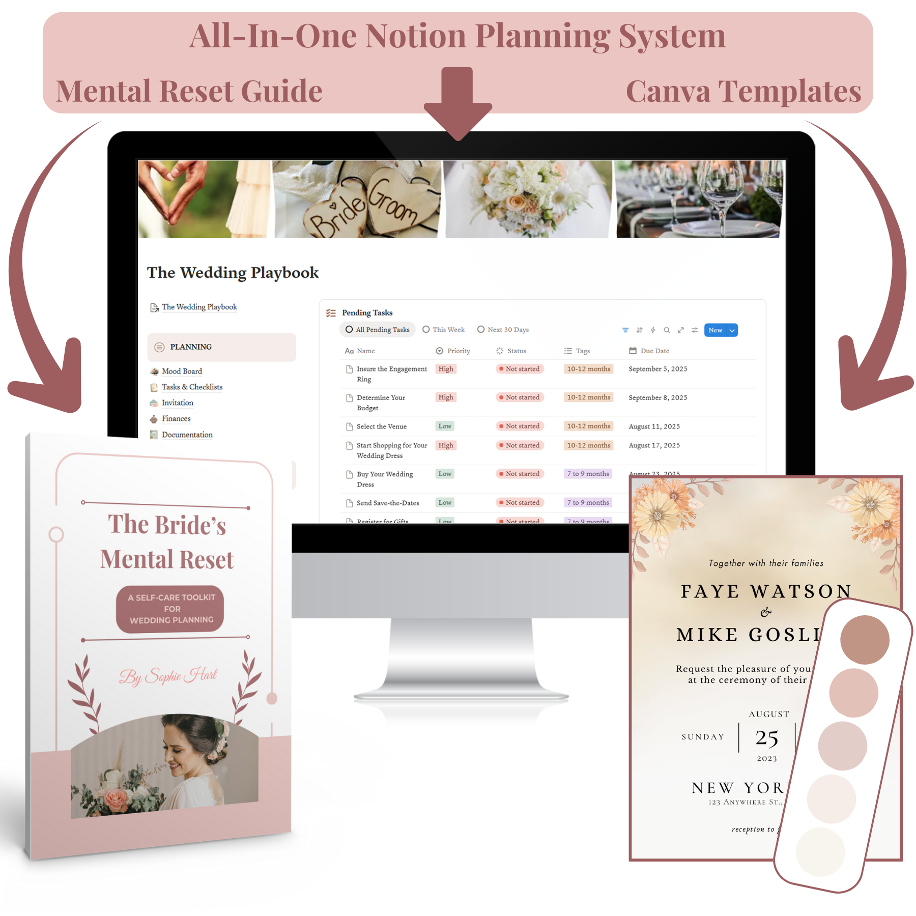 The Wedding Playbook (All-in-One Notion Planner)